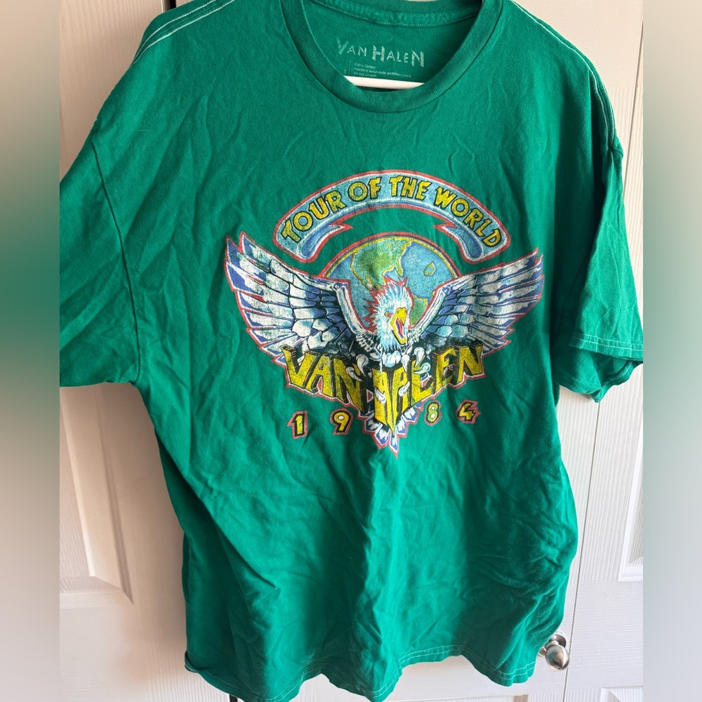 Van Halen green graphic tshirt